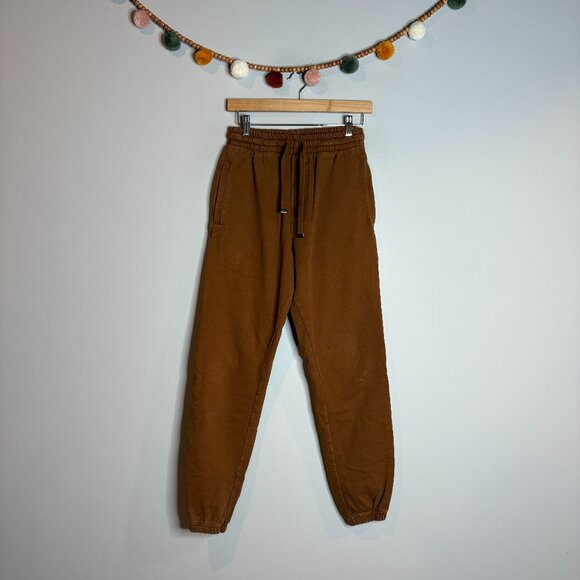 Talentless tan brown rust jogger sweatpants - Picture 1 of 5